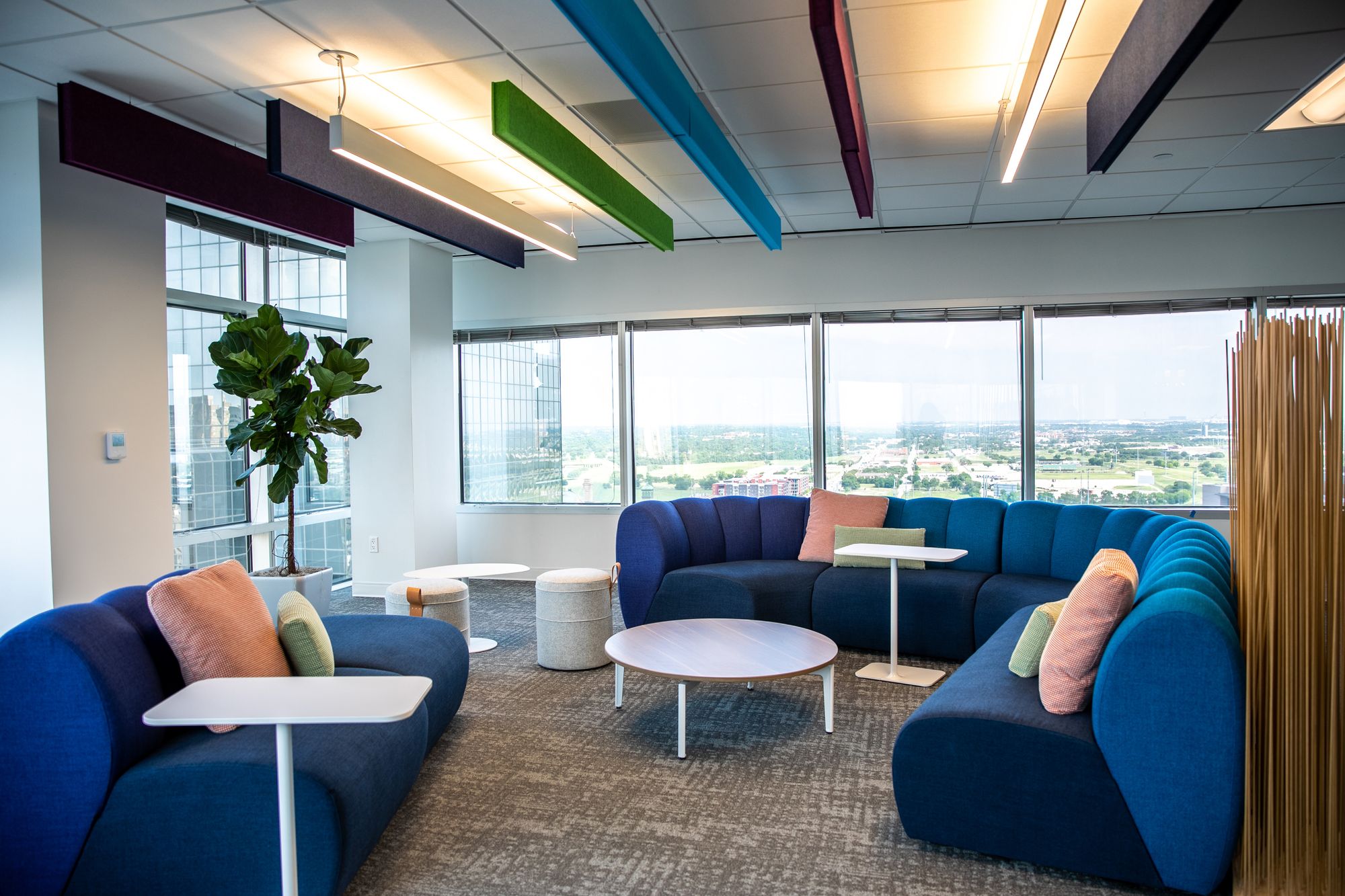 Transform your workspace with Tangram Interiors.