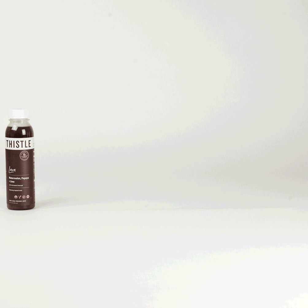 Thistle's juices are filled with plant based protein and coconut water, making them a great post workout drink.