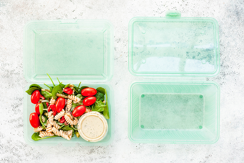 Because customers already return Thistle's bags and icepacks to be reused, Thistle has been exploring reusable food containers as a sustainable packaging option as well.