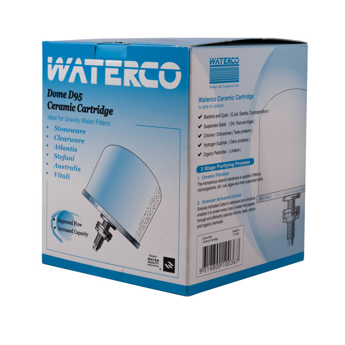 Waterco Ceramic Gravity Filter Candle Dome D95 The Water People