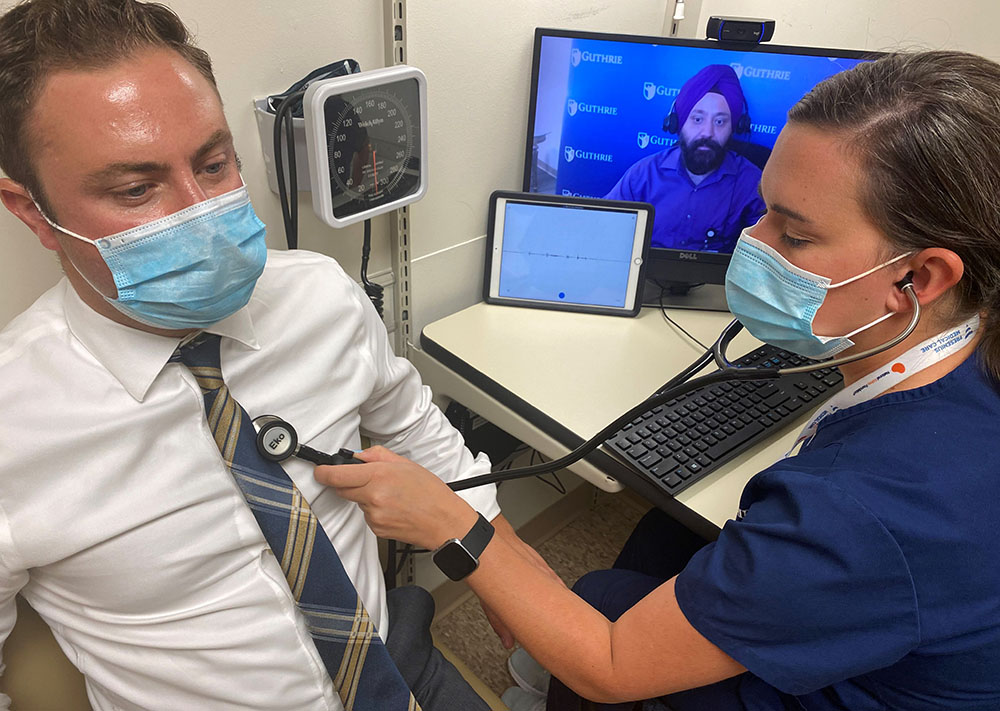 Nurses perform telemedicine exams with Eko stethoscopes.