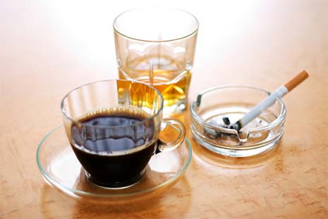 Avoid taking blood pressure after smoking, alcohol or coffee