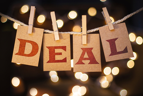 Find deals when shopping to reduce hypertenstion