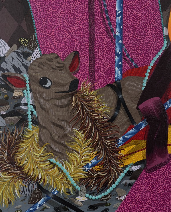 Amir H. Fallah, Deer Whisper, detail