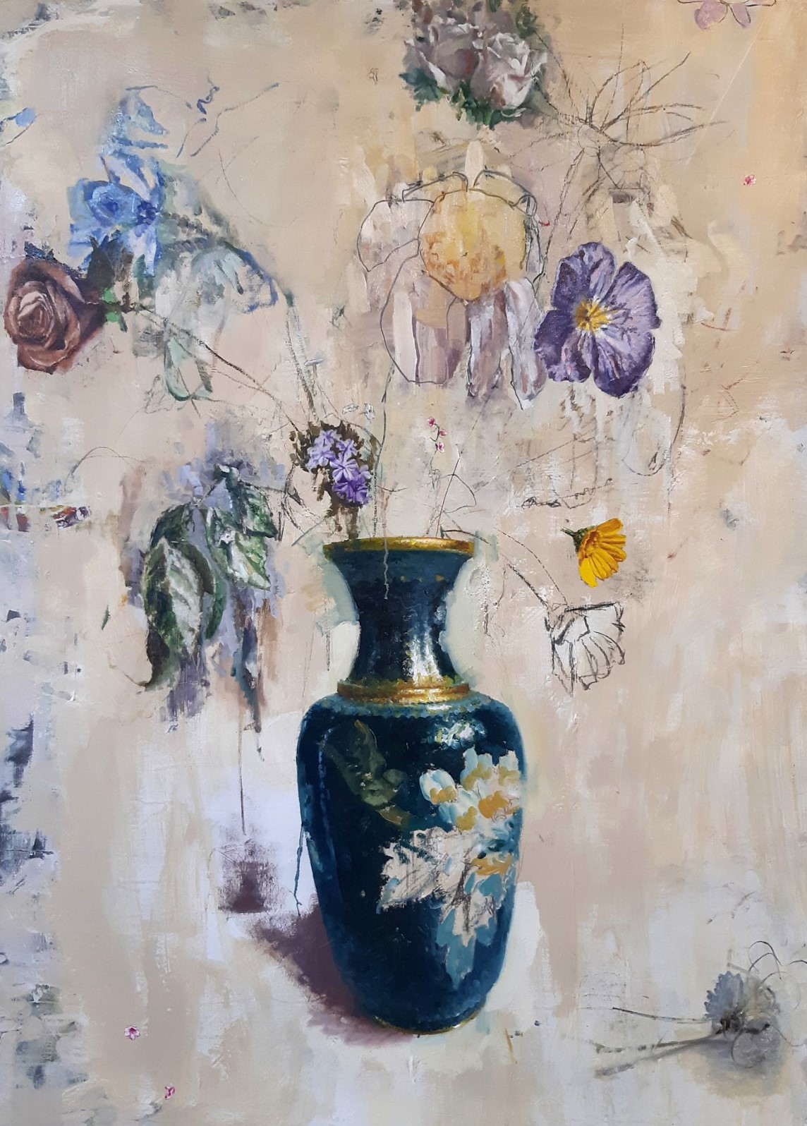 La Vida (with crowned Chrysanthemum flower)