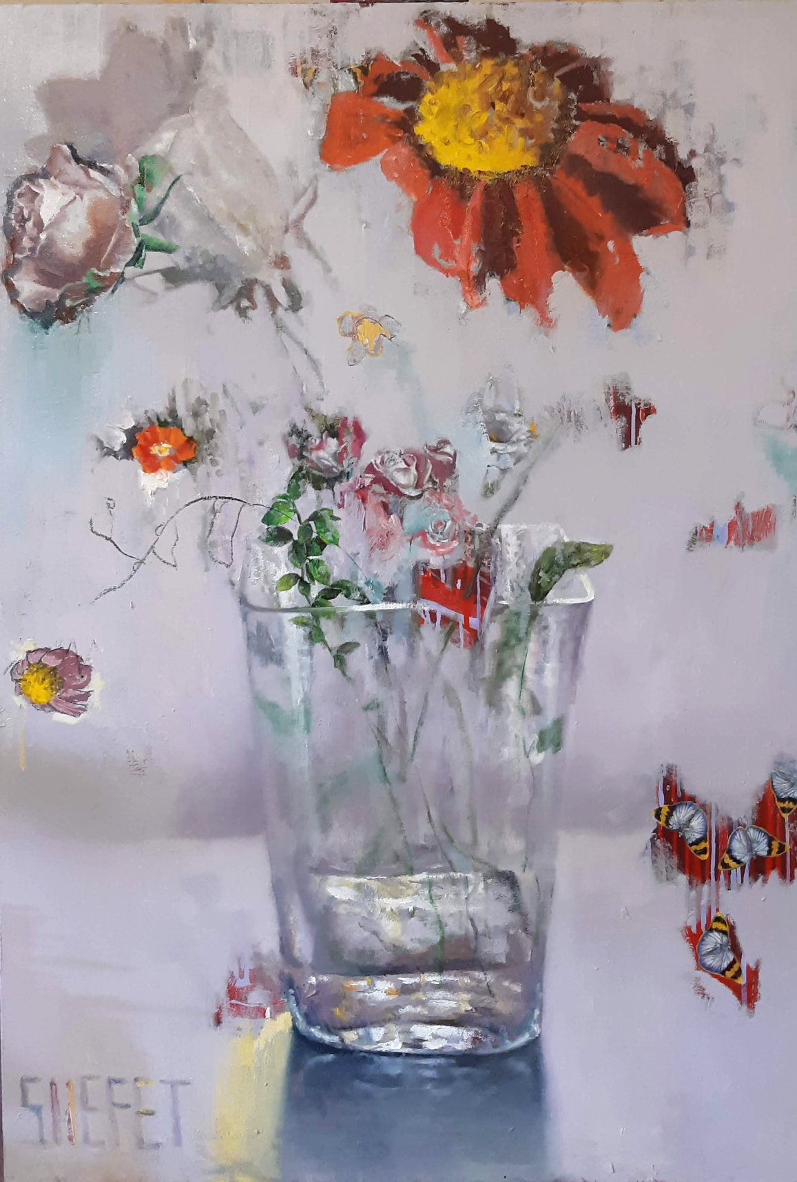 La Vida (with Ranunculus flower)