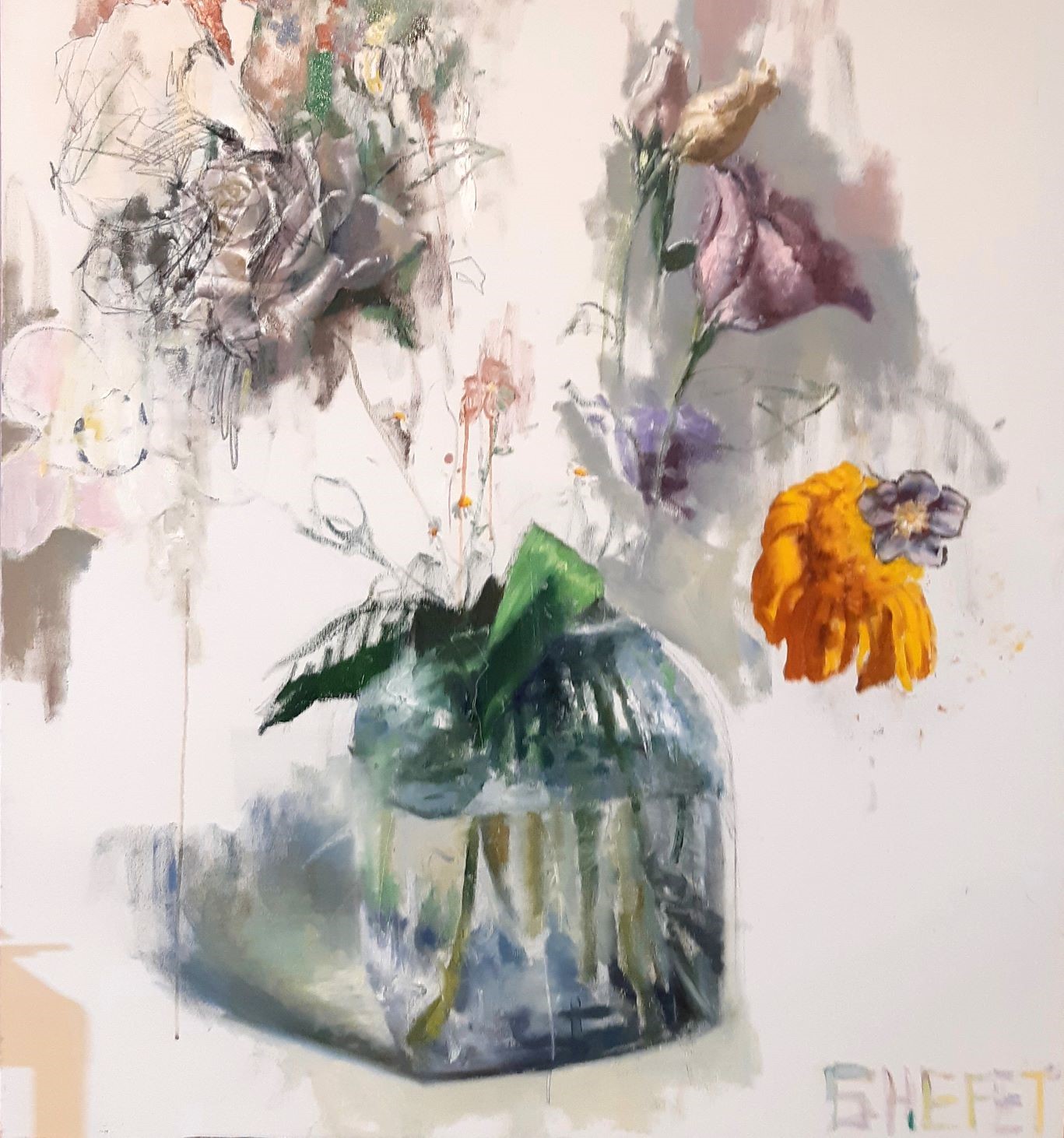 La Vida (with pink Lycianthus flower)