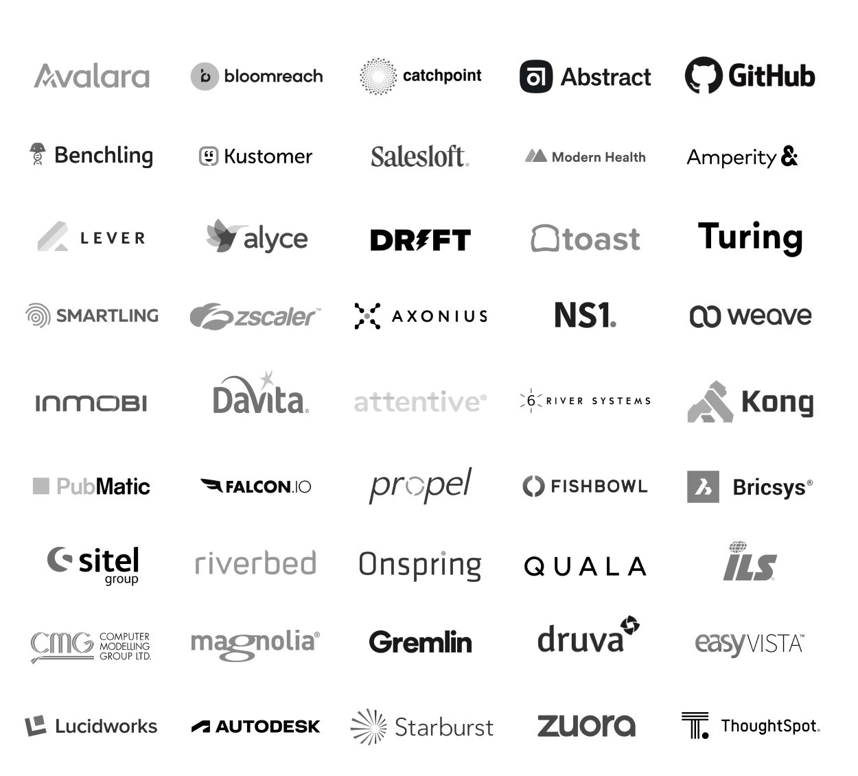 Logos of Goldcast customers.