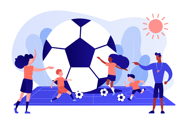 Soccer team sport communication messaging