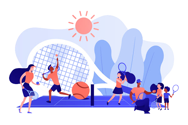 Tennis team sport communication messaging
