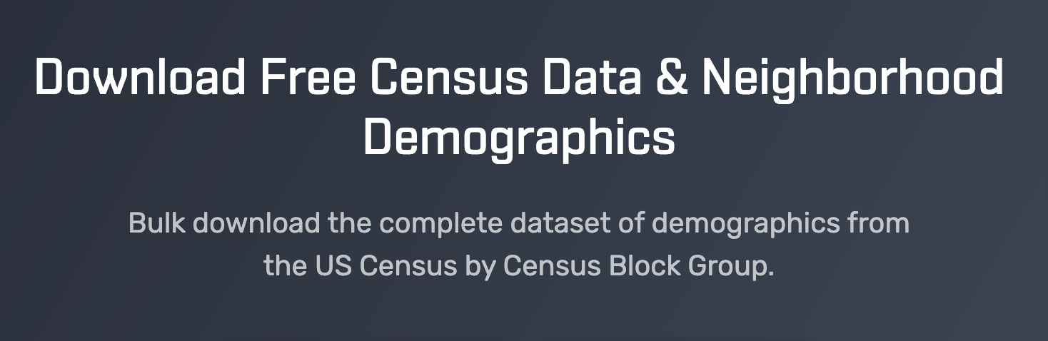 Everything You Need To Know To Get Started With Census And American Community Survey Data
