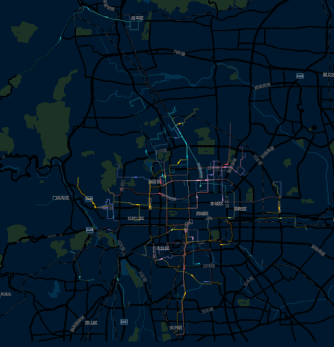 Monitoring the positions of objects through a time-space distribution map