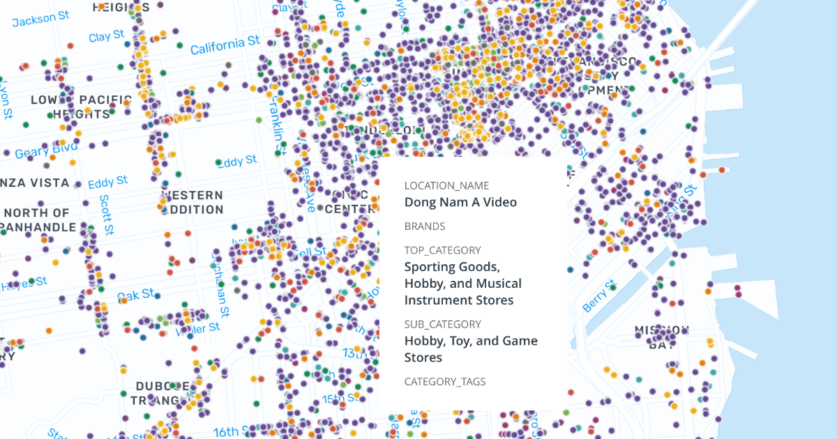 SafeGraph Category Tags