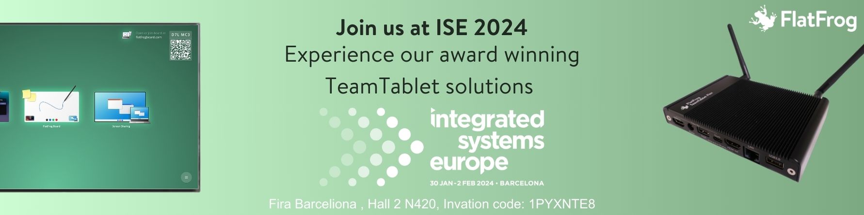 FlatFrog at ISE 2024