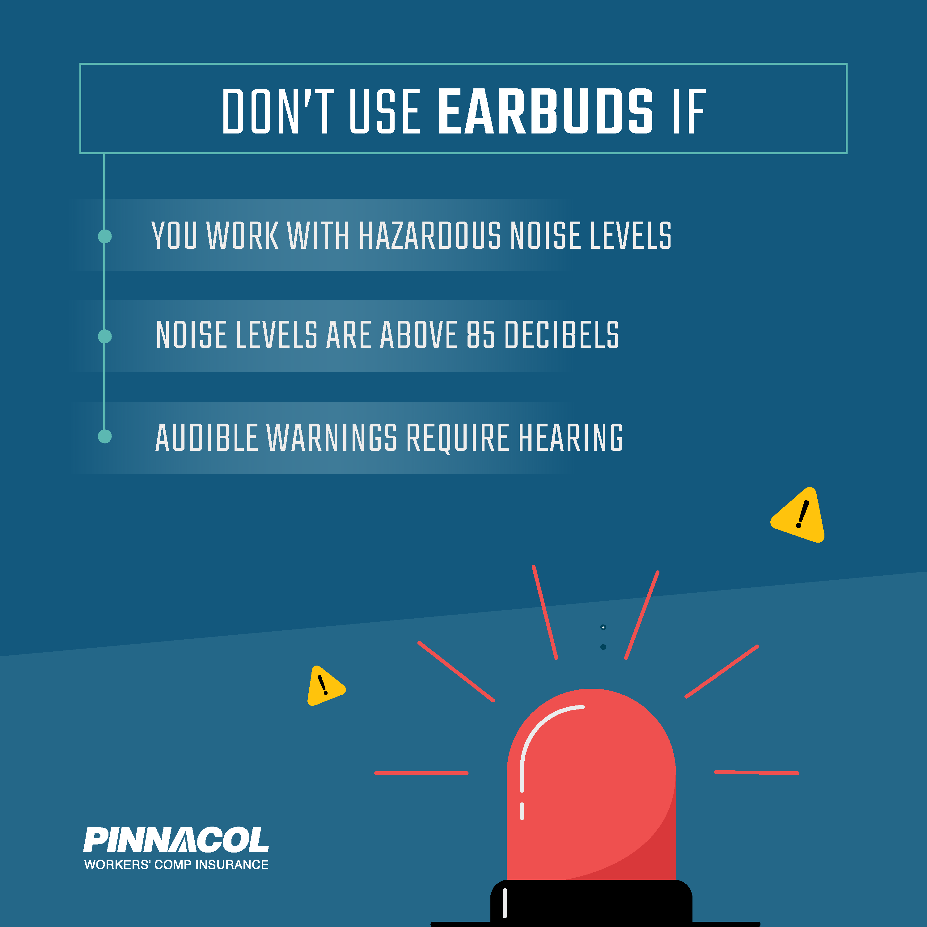 Earbuds at work and noise reduction