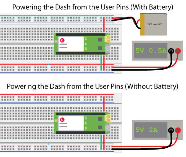 Powering-the-Dash-from-pins