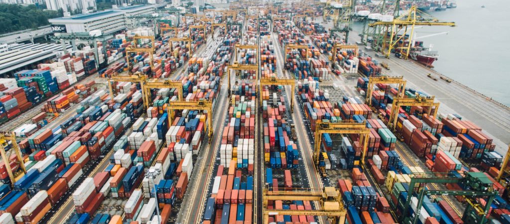 Chinese import cargo containers