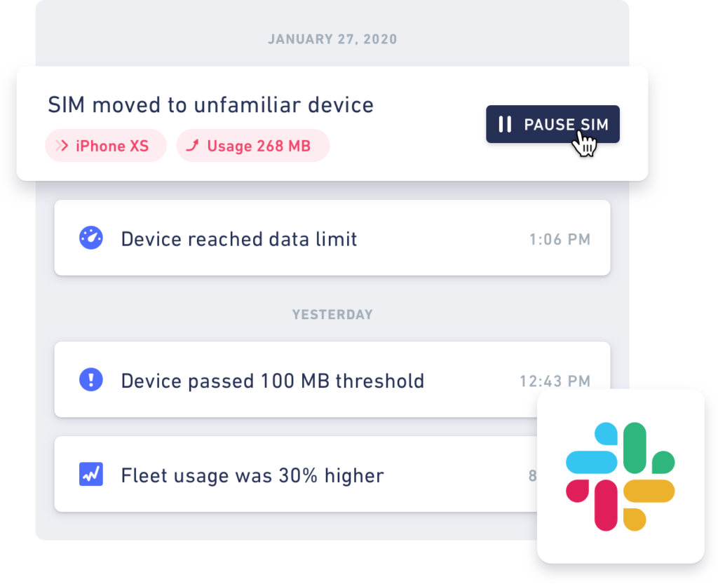 Screenshot of the Hologram Dashboard