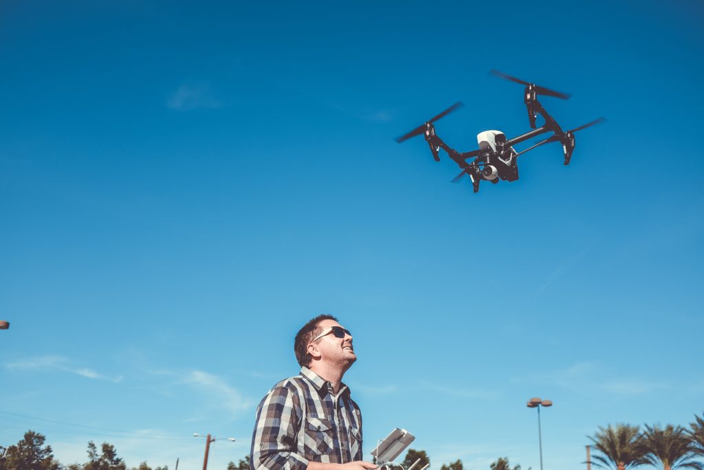 Person flying a drone