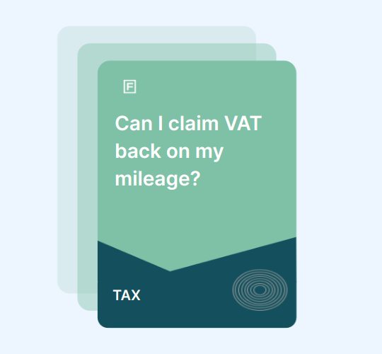 Can I claim VAT back on my mileage?