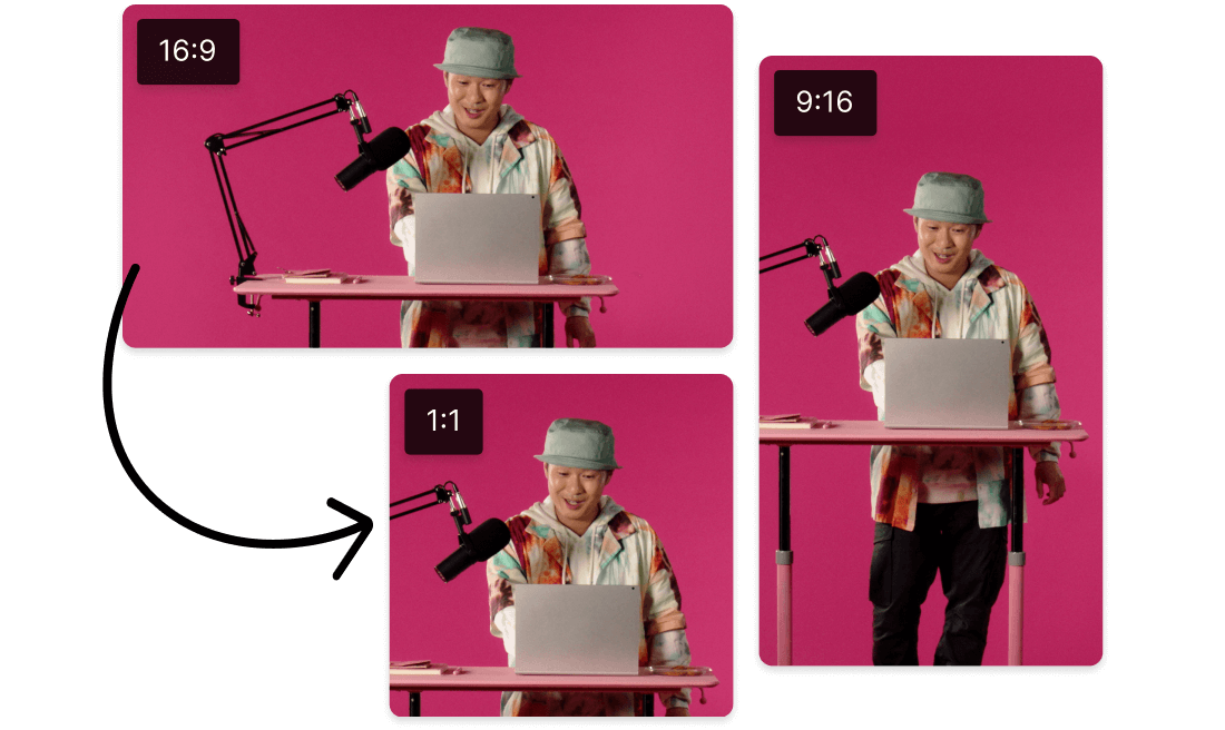 Video Resizer | Resize Videos for Any Platform | Descript