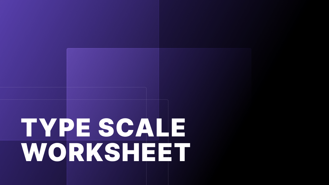 Free Type Scale Figma Worksheet Starter Template