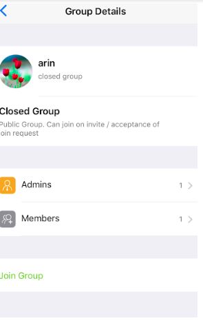 Join group
