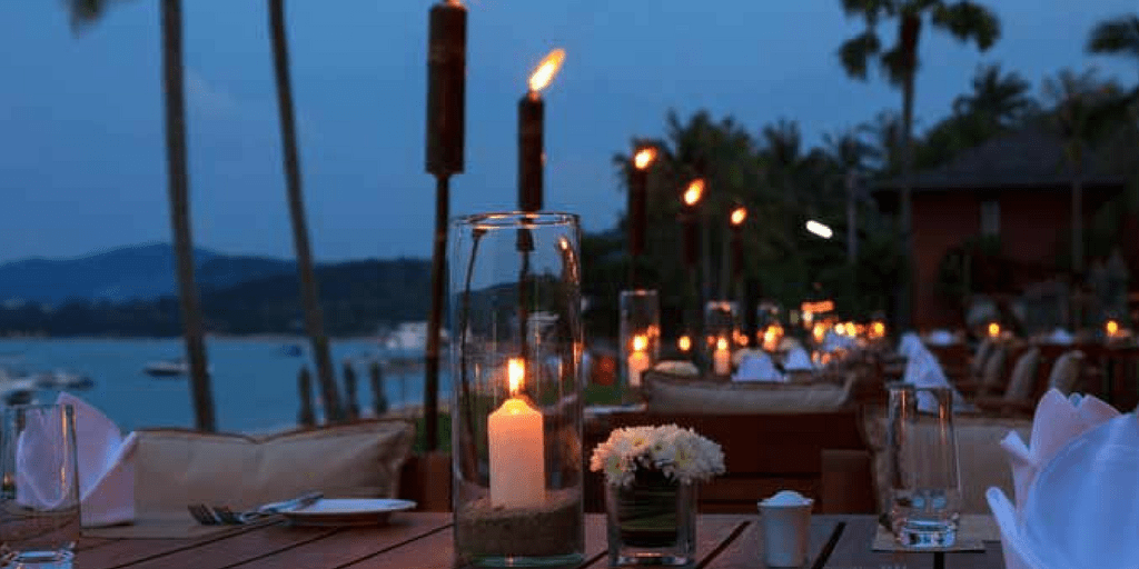 Waterfront Terrace And Bar at The Marriott in Goa
