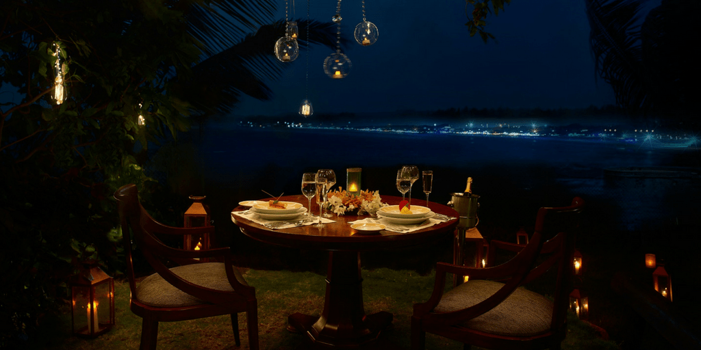 nightlife in Goa - dinner at Vivanta