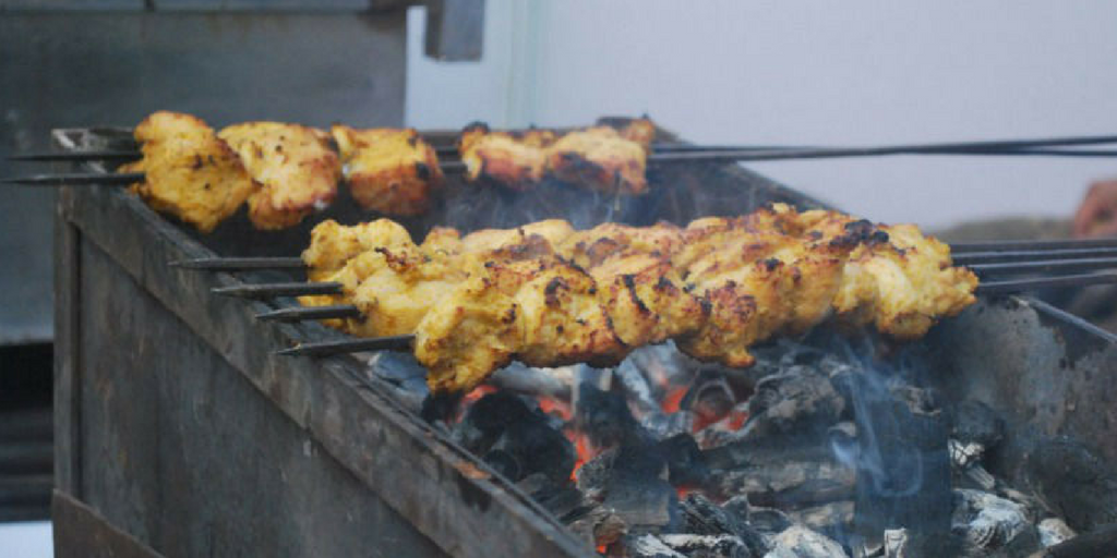 Qureshi Kebabs street food in Delhi