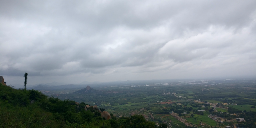 Another top view when trek to Shivaganga Temple