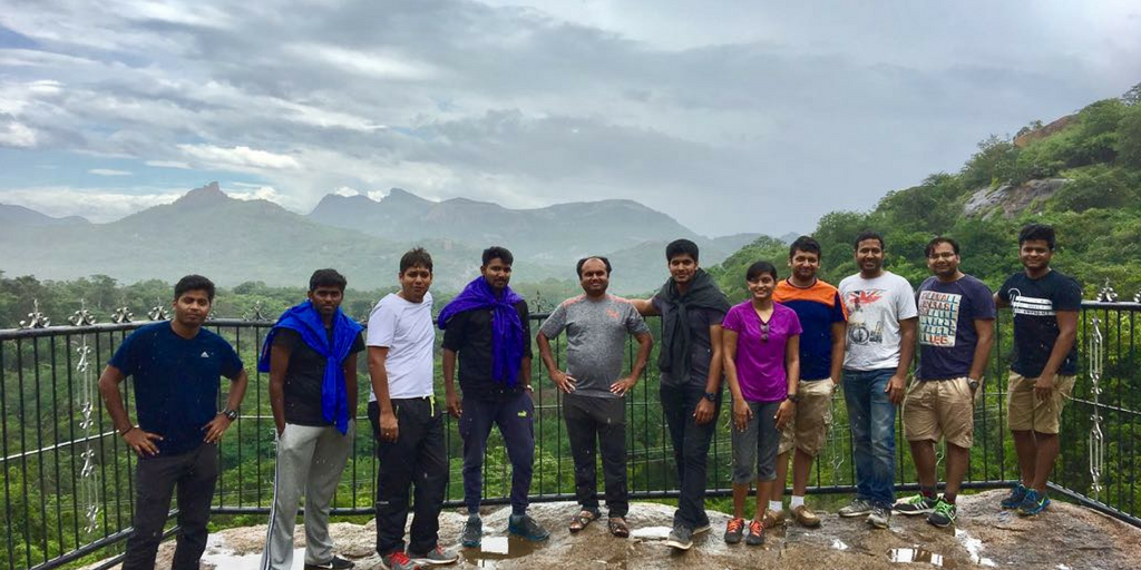 Xoxoday Trek team to Shivaganga Temple