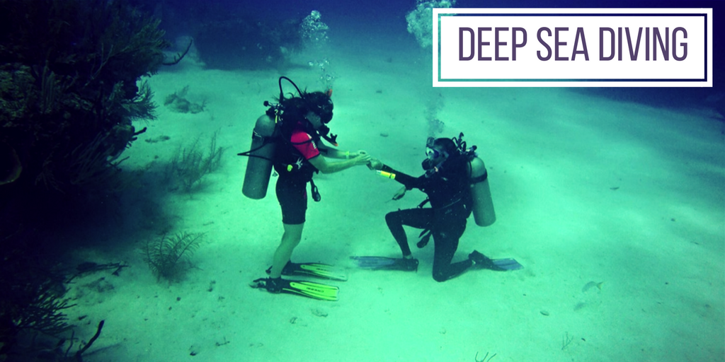 adventurous proposal ideas underwater diving