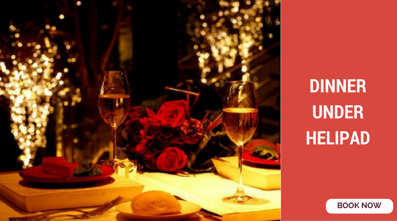 romantic things to do in Bangalore dine under helipad