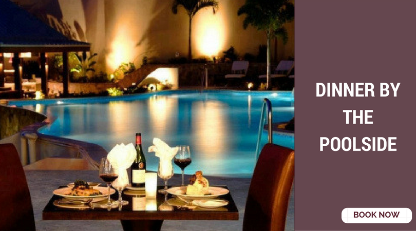 romantic things to do in Bangalore poolside dinner