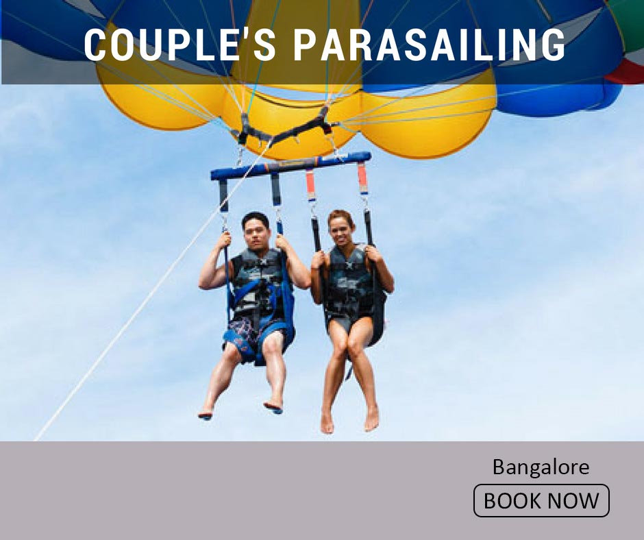 fun things to do in bangalore couple's parasailing
