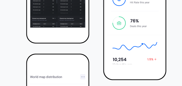 Builder Studio dashboard with an app feature screens