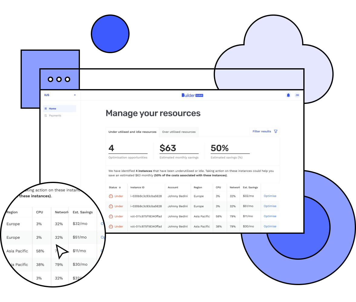 Builder Studio dashboard with available development platforms