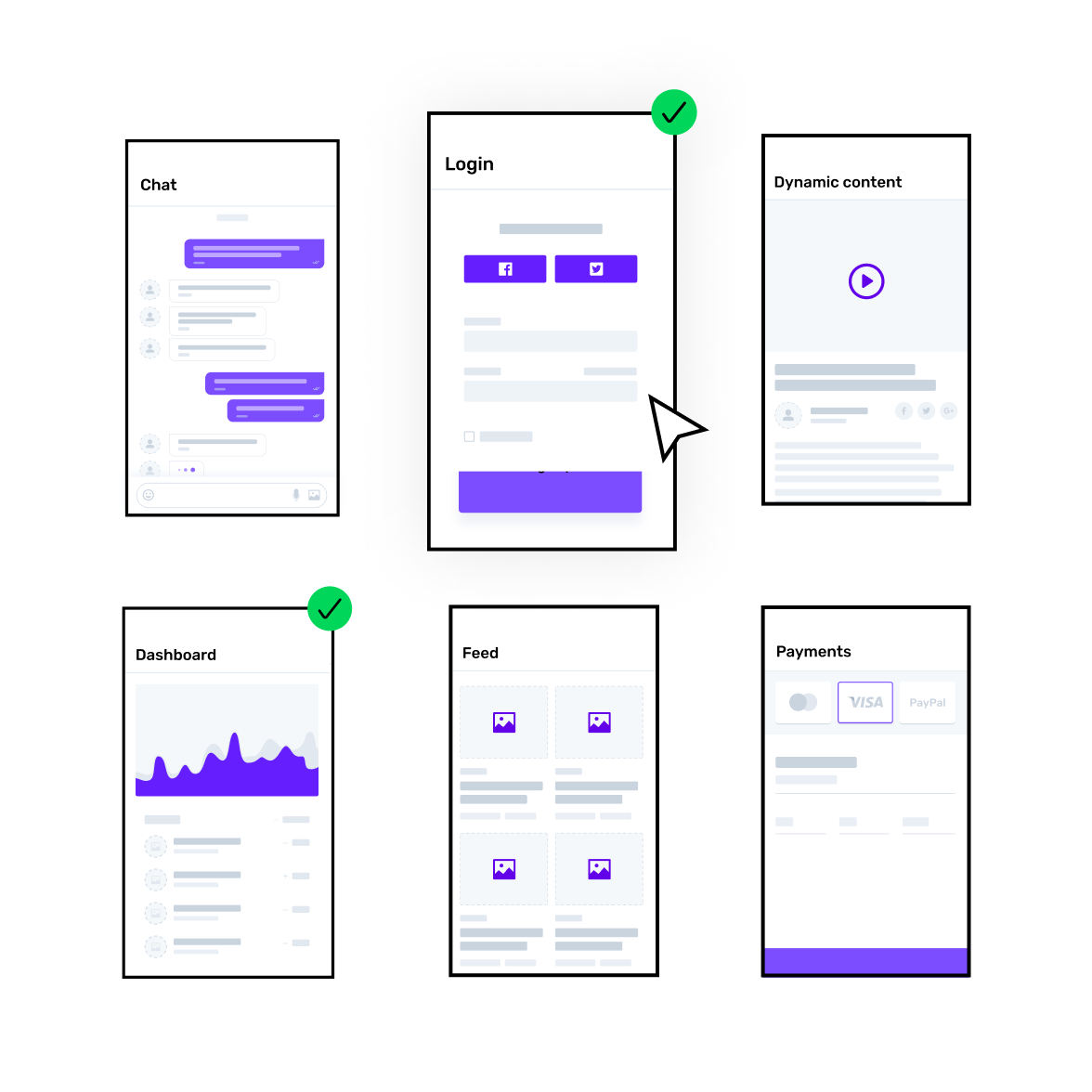 A collection of features built by builder