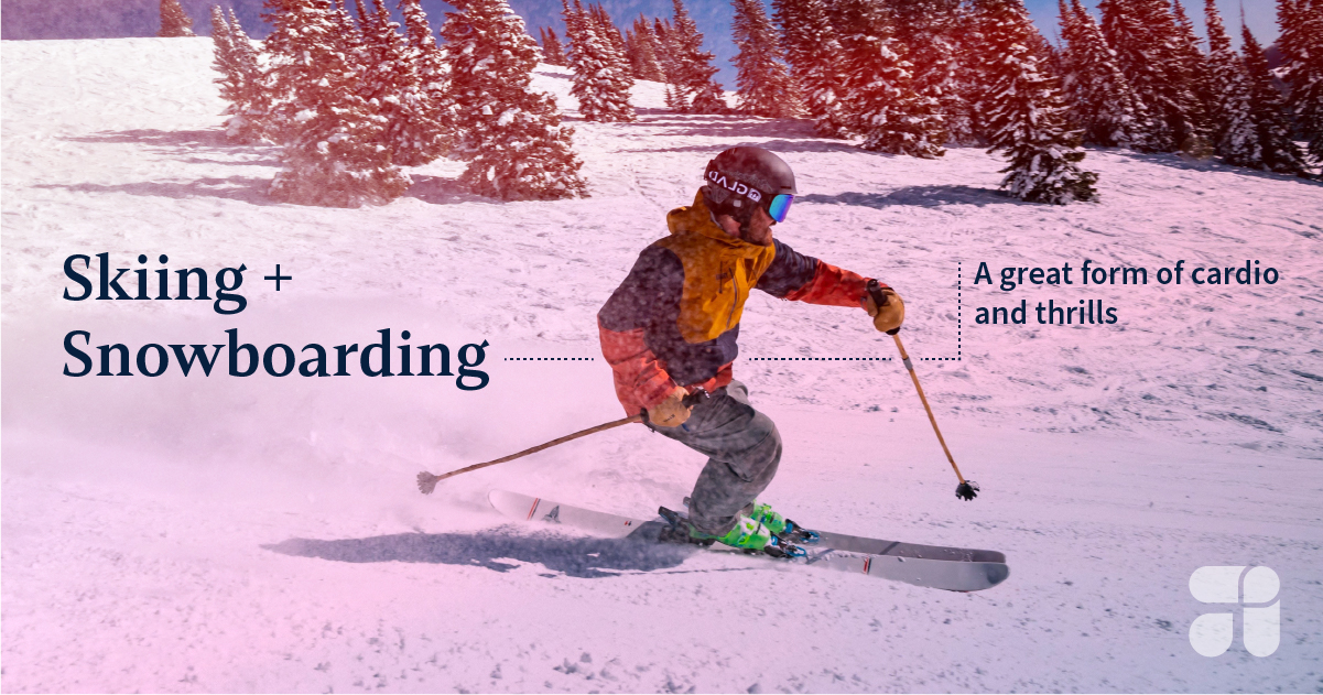 skiing snowboarding healthy winter activities