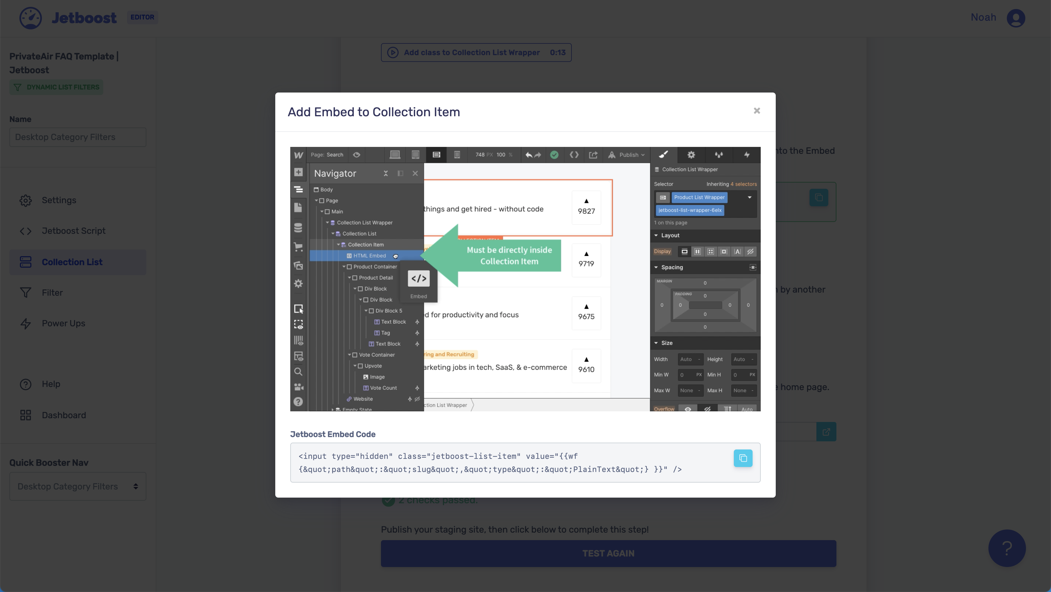 No-code search and filters for Webflow CMS | Jetboost