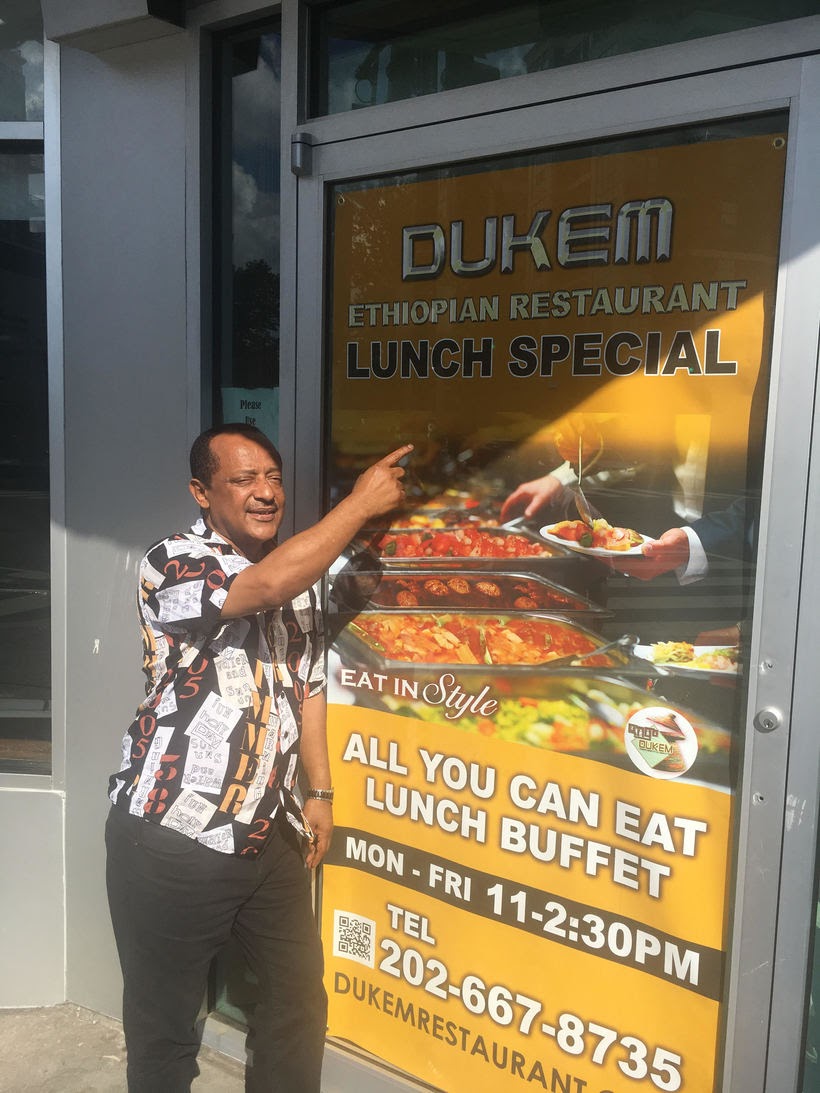 Meet Mr. tefera Zewdie, the founder of the Dukem Restaurant chain with locations in DC and Baltimore.