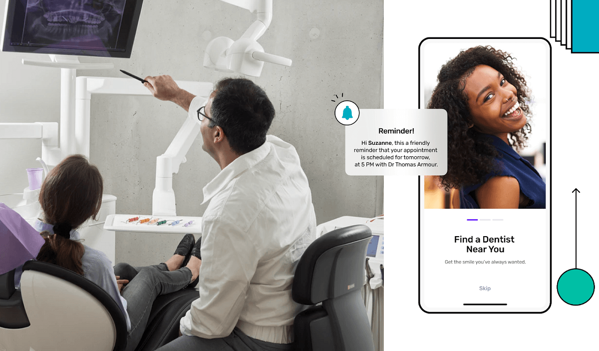 Push notification for dental app