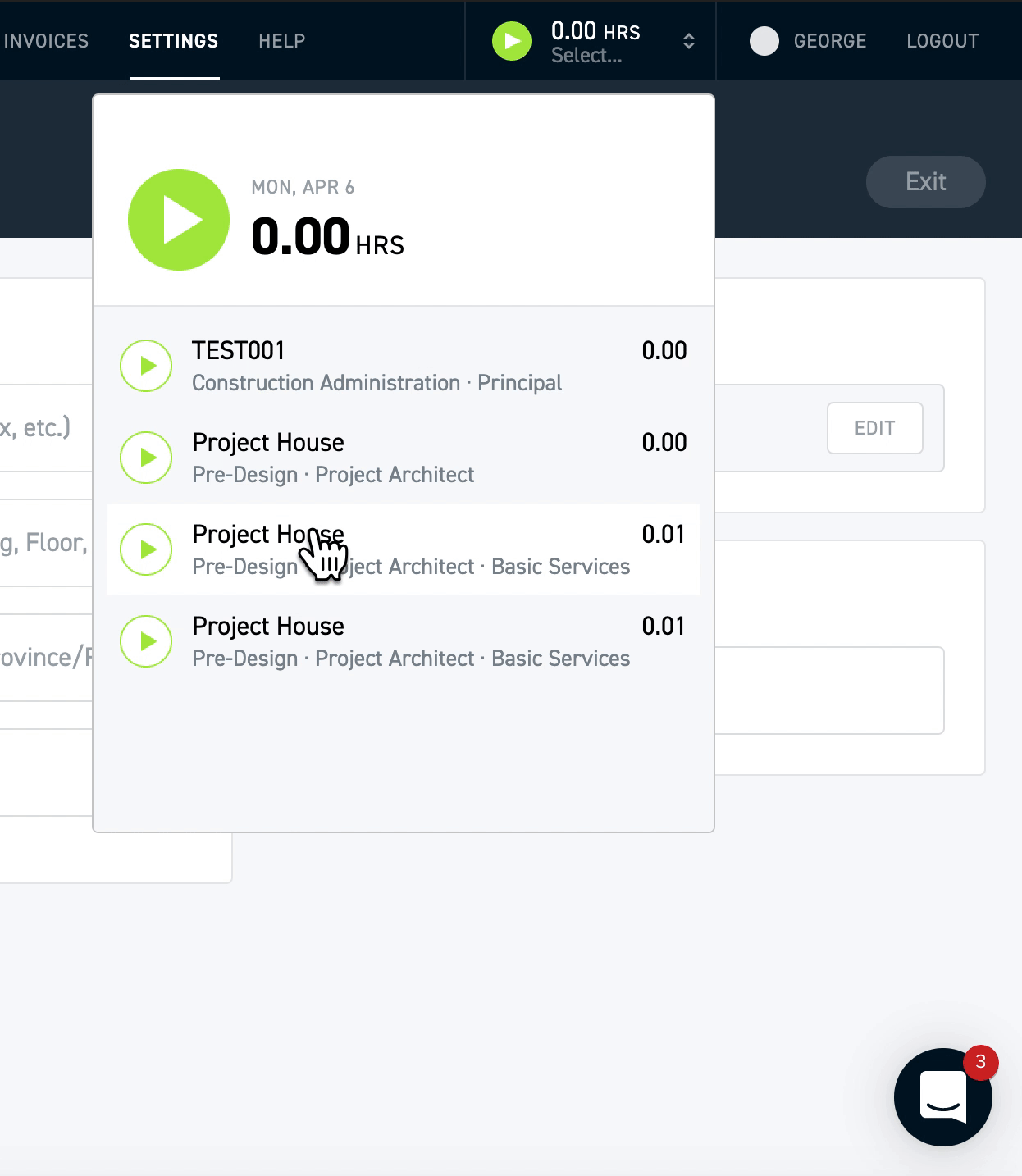 Time Tracking Software Start Timer