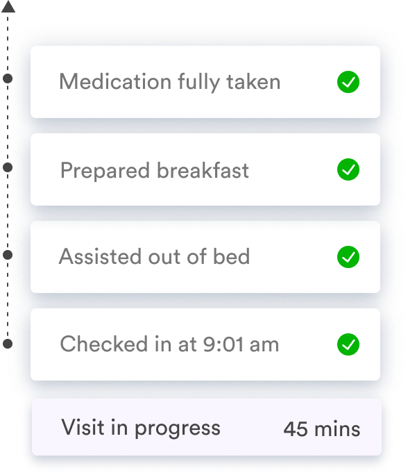 Birdie Medication manager showing medication schedule and partially taken medication