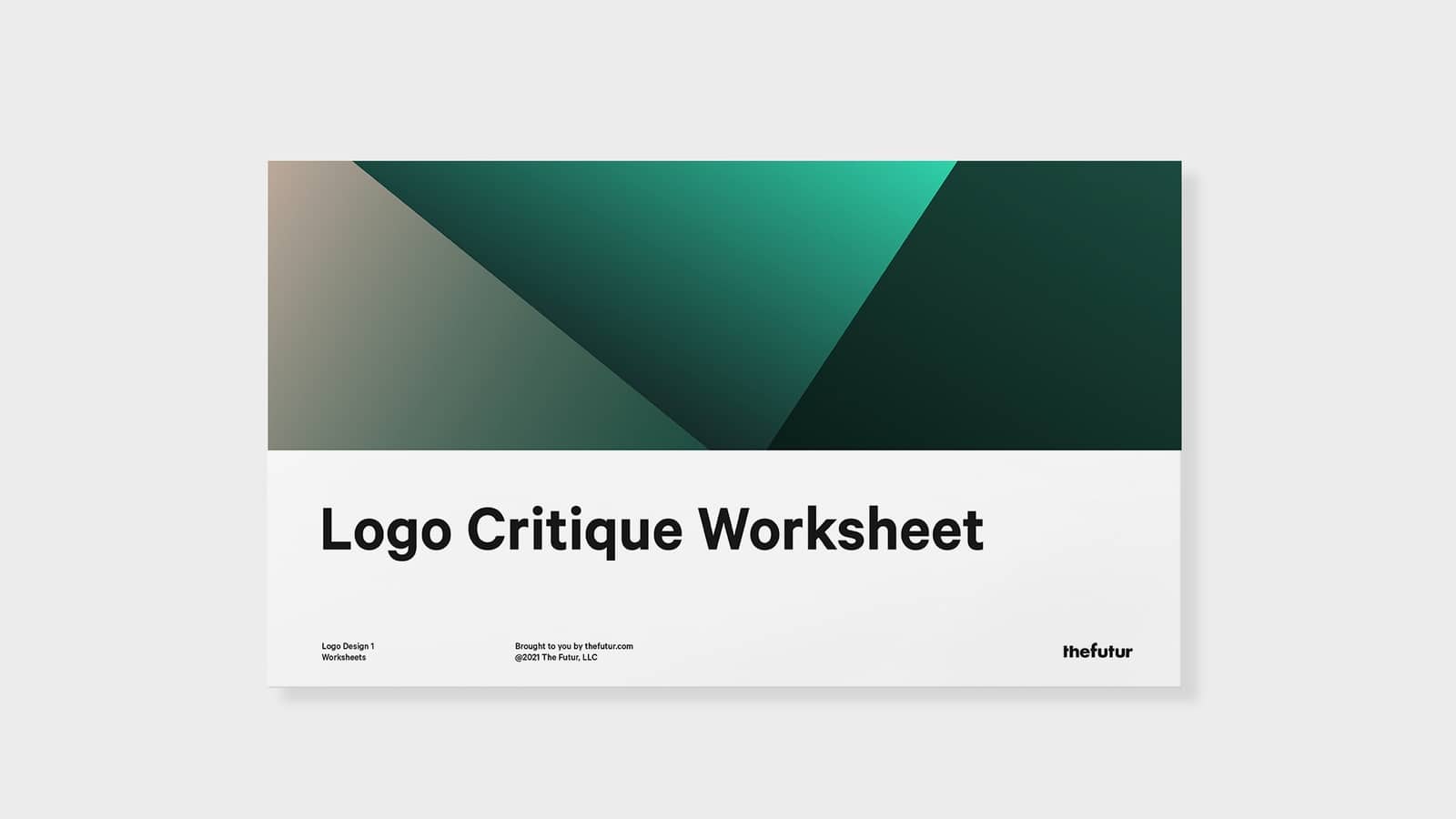 Logo Critique Worksheet Free Download The Futur