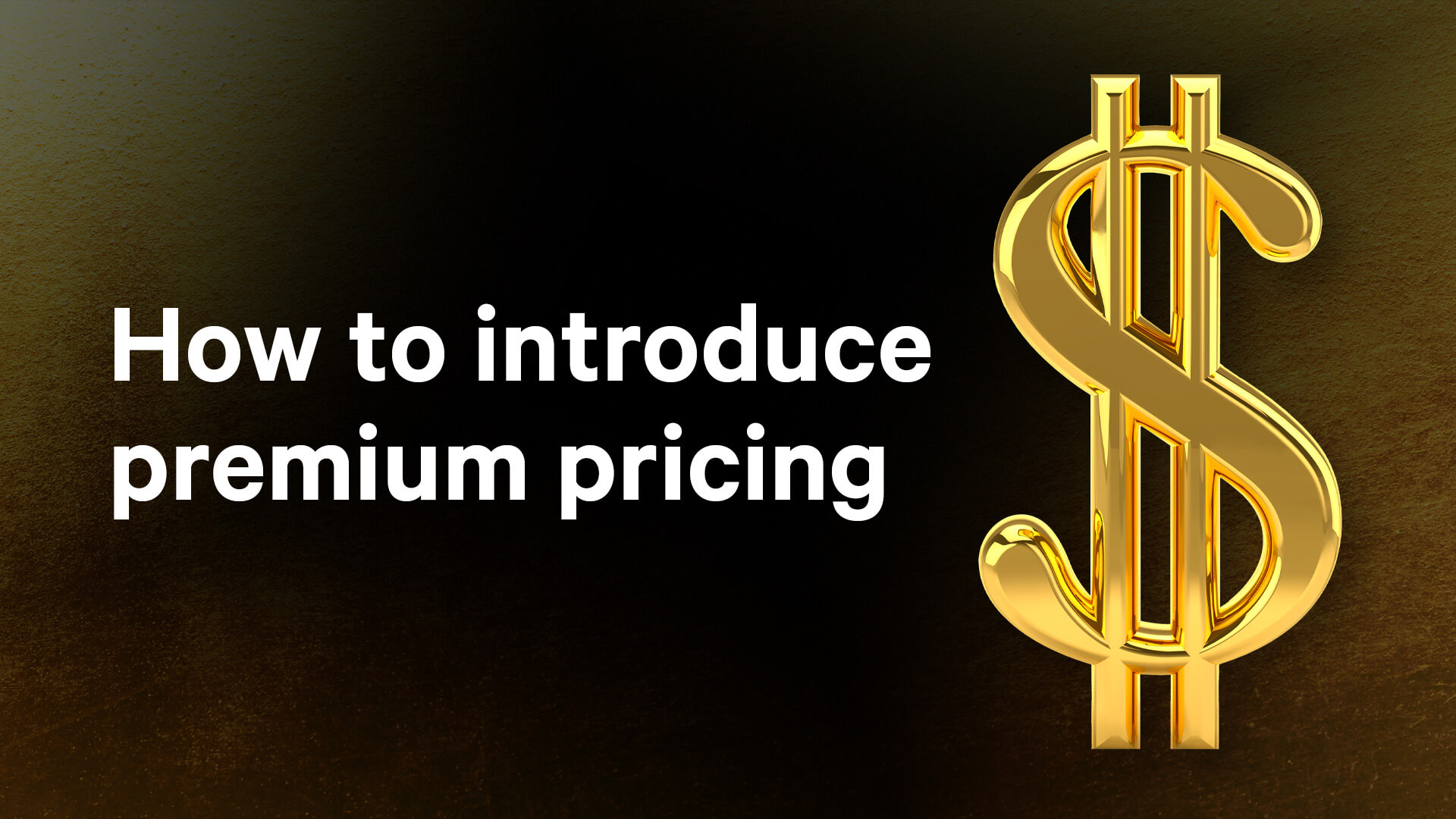 How To Introduce Premium Pricing