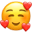 Face with hearts emoji