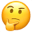 Thinking face emoji