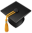 Graduation cap emoji